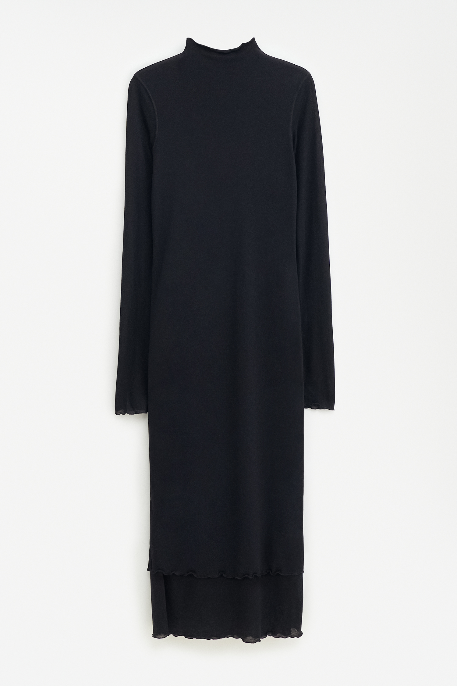 Filippa K Layered Frill Dress In Black
